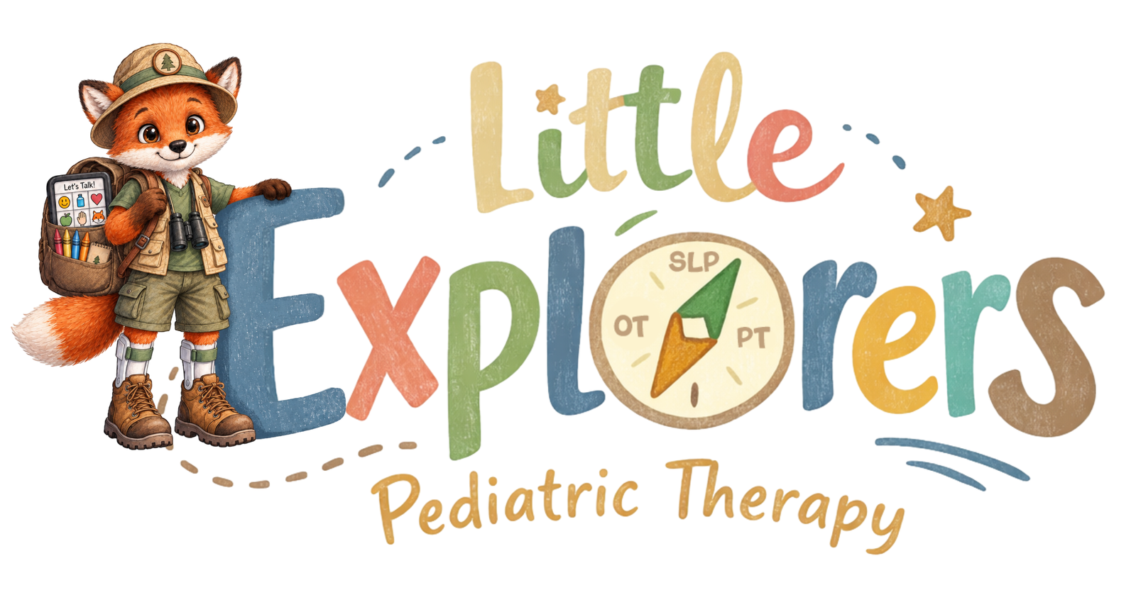 Little Explorers Pediatric Therapy — Milo the fox